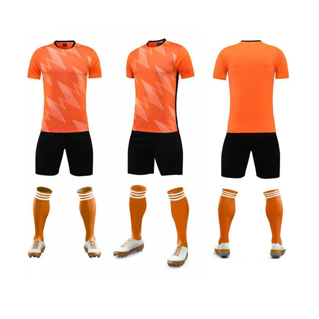 "Blaze Orange Gridiron Gear: American Football Uniform Collection - Bold, high-performance orange football uniforms designed for durability and style on the field."